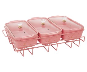 Vicenza Wadah Saji Serena Pink 1300ml BM916